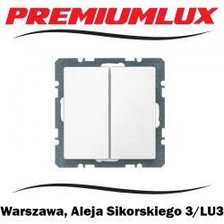 Berker Q.1 Q.3 Q.7 przycisk zwierny podwójny biały Warszawa Aleja Sikorskiego 3 LU3